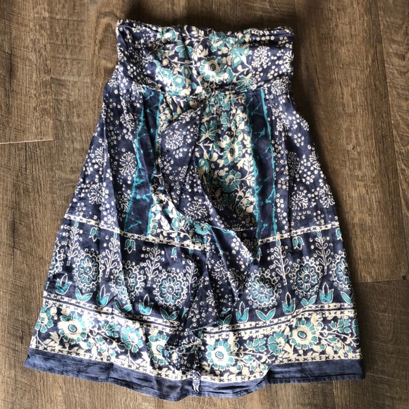 American Eagle Outfitters Dresses & Skirts - American Eagle blue cotton ruffle front dress